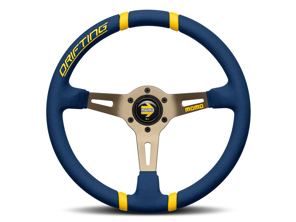 漂移方向盘 - 蓝色超细纤维 - Momo